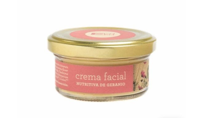 Crema facial nutritiva de geranio