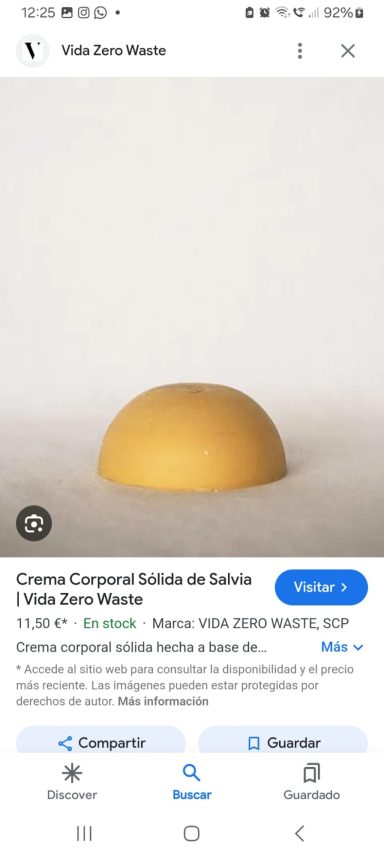 Crema corporal sólida Ecoeko